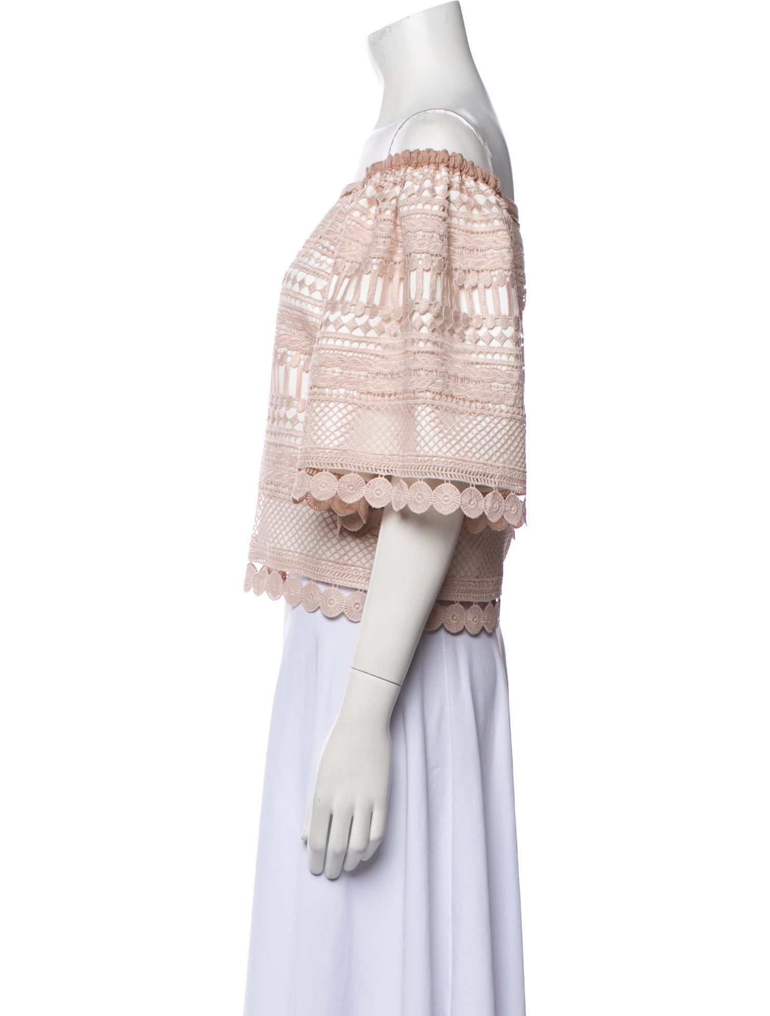 Alexis Off-The-Shoulder Short Sleeve Crop Top